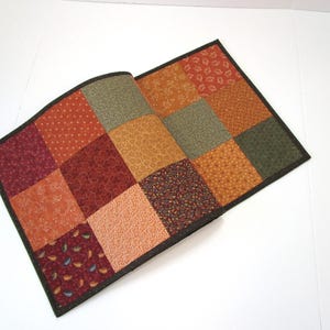 Fall Table Runner, Country Patchwork Table Runner, Quilted Table Runner, 14 x 41 inches.