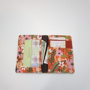 Cartera pequeña, Mini cartera naranja, Cartera minimalista, Rifle Paper Co.