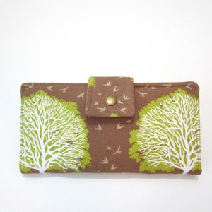 Cartera de mujer, Cartera de mujer, Cartera de tela hecha a mano, Cartera plegable, Cartera de mujer