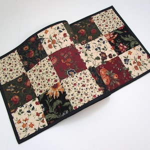 Quilted Table Runner, Patchwork Table Runner, Farmhouse Table Runner, 14 x 41 inches.