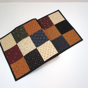 Quilted Table Runner, Patchwork Table Runner, Farmhouse Table Runner, Primitive decor, 14 x 41 inches