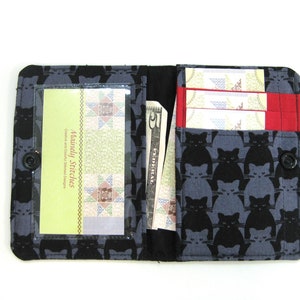 Cartera pequeña, mini cartera, cartera minimalista, cartera de gato, cartera de bolsillo
