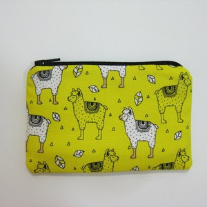 Coin Purse,  Zipper Pouch, Cosmetic Bag, Yellow Small Pouch