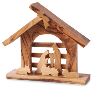 E06/Nativity/Olive Wood/Hand carved/Christmas/Bethlehem/Holy land