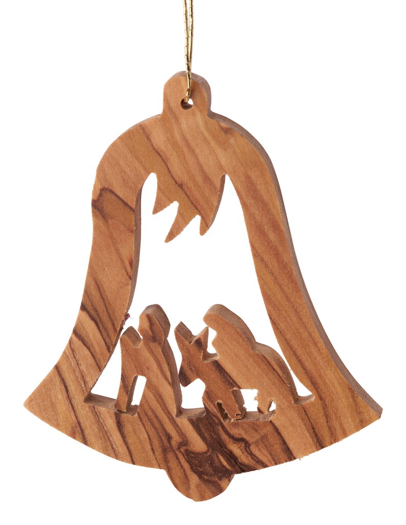 A03/olive Wood Ornament/ Hand Carved Christmas Tree  Etsy