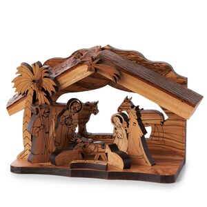 E33/Nativity/Olive Wood/Hand carved/Christmas/Bethlehem/Holy land