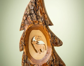 Ornament/Olive Wood/Hand carved Christmas tree ornament/Bethlehem/Holy land/B34