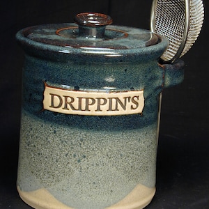 Bacon Grease Jar, DRIPPIN&#39;S Jar, Grease Jar, Drippings Container, Grease Pot, Bacon Grease Holder, Bacon Drippings Keeper,Grease Strainer