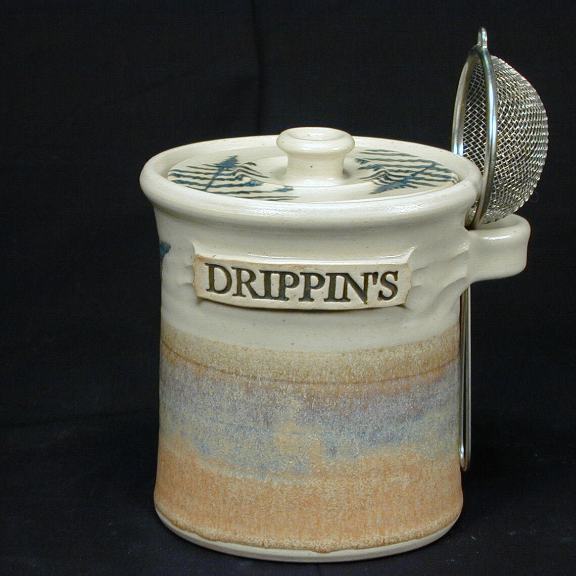 Grease Jar Drippings Jar Pottery Ceramic Drippings Etsy