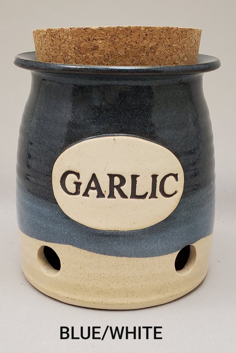 Garlic Keeper Garlic Storage Jar Garlic Pot Garlic Container Etsy