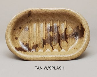 Soap Dish Ceramic, Draining Bar Soap Holder, Sink Accessory,  Bathroom Collection, Sink Accessory, Handmade Dish, In Stock, Ships FREE !!
