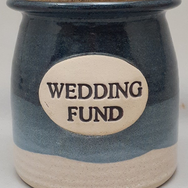 WEDDING FUND JAR,  Wedding Money,  Savings Jar for Wedding, Honeymoon Cash, Bride Gift, Engagement Gift,  Money for Wedding Container, Gift