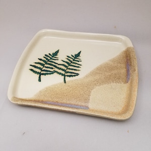 DINNER PLATE, Rectangular Dinner Plate, Square Dinnerware, Handmade