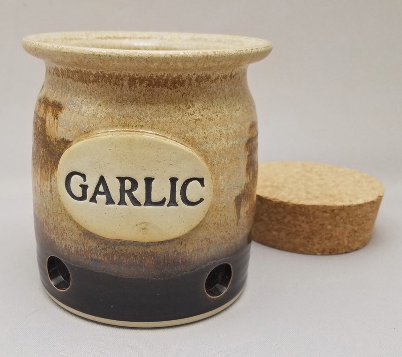 Garlic Keeper Garlic Storage Jar Garlic Pot Garlic Container Etsy