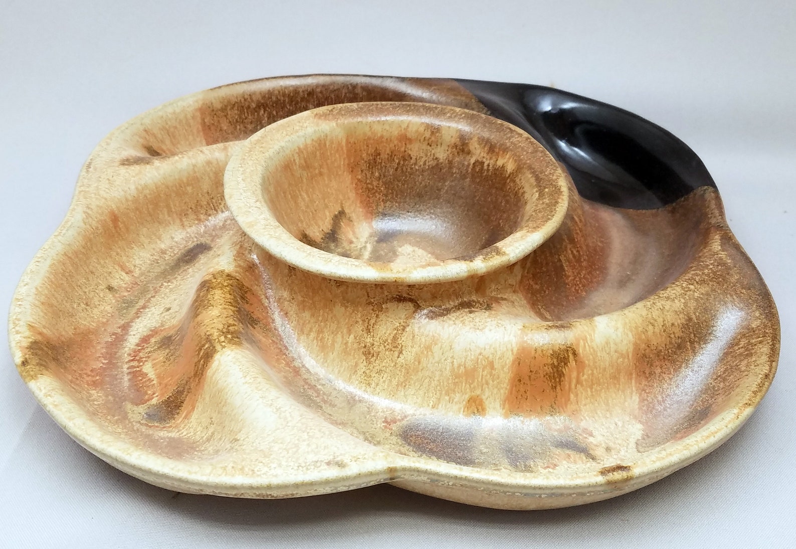 SWIRL Chip & Dip Tray Cheese Ball Tray Chips and Salsa Tray Etsy