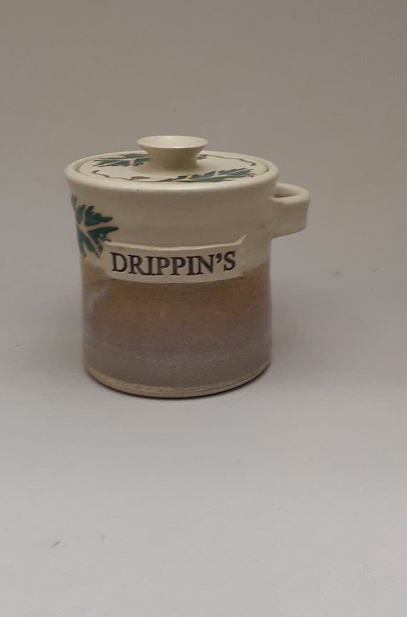 DRIPPINGS JAR, Bacon Grease Strainer, Grease Jar, Drippings