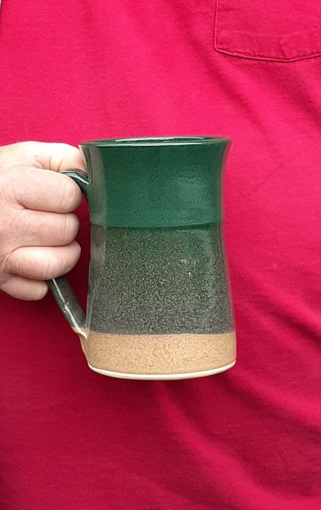 Rock Climbing Mug: Green 12 oz Coffee or Tea Cup with Realistic Hand Hold  Grip for Climbers, Perfect for Enjoying a Beverage After Rock Climbing