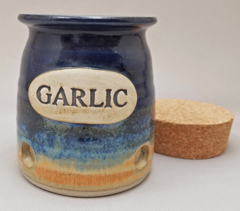 Garlic Keeper Garlic Storage Jar Garlic Pot Garlic Container Etsy
