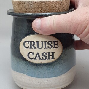CRUISE CASH Jar, Cruise Funds, Jar for Cash, Money Container, Money for Vacation, Loose Change Jar, Unique Handmade Gift, Birthday Gift, Jar