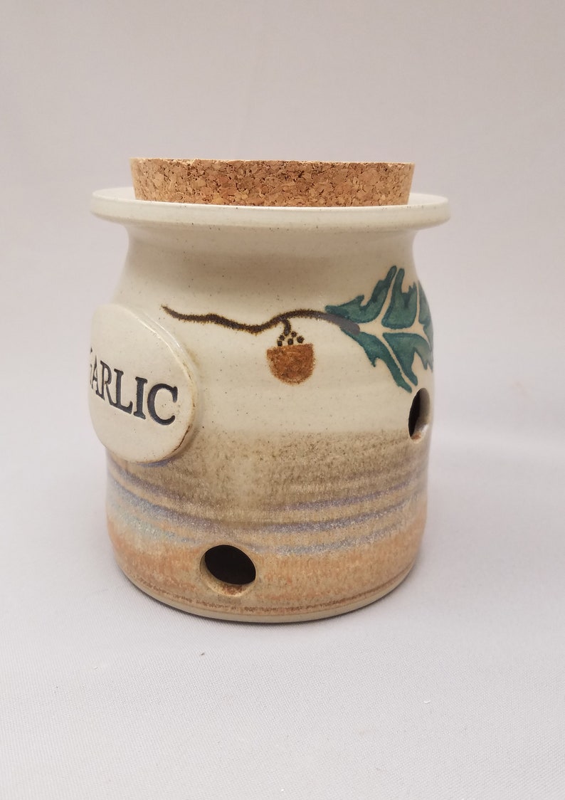 Garlic Keeper Garlic Storage Jar Garlic Pot Garlic Container Etsy