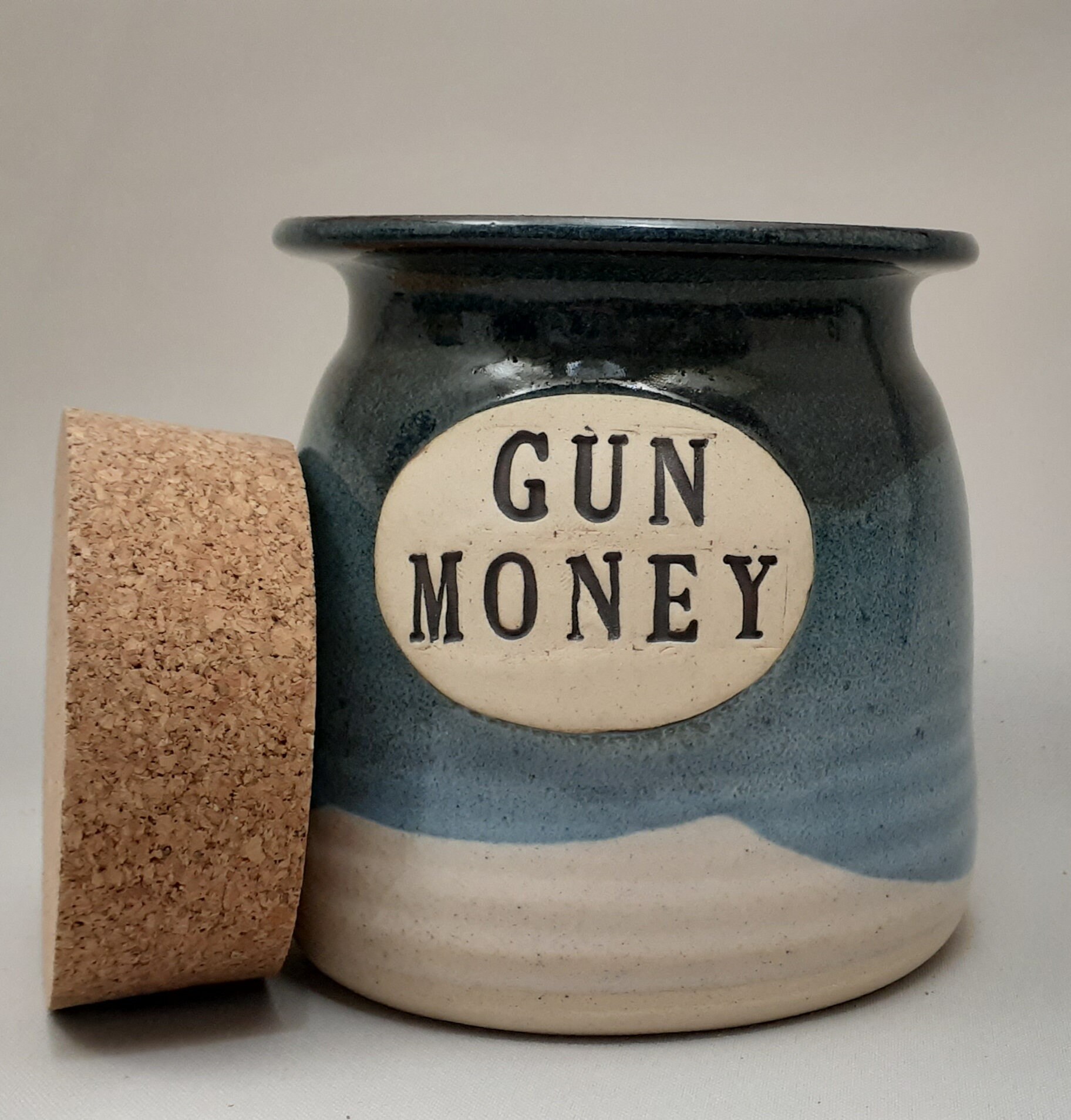 GUN MONEY JAR Money Jar Coin Holder Pottery Cash Container - Etsy