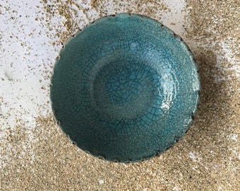 Aqua Raku Bowls