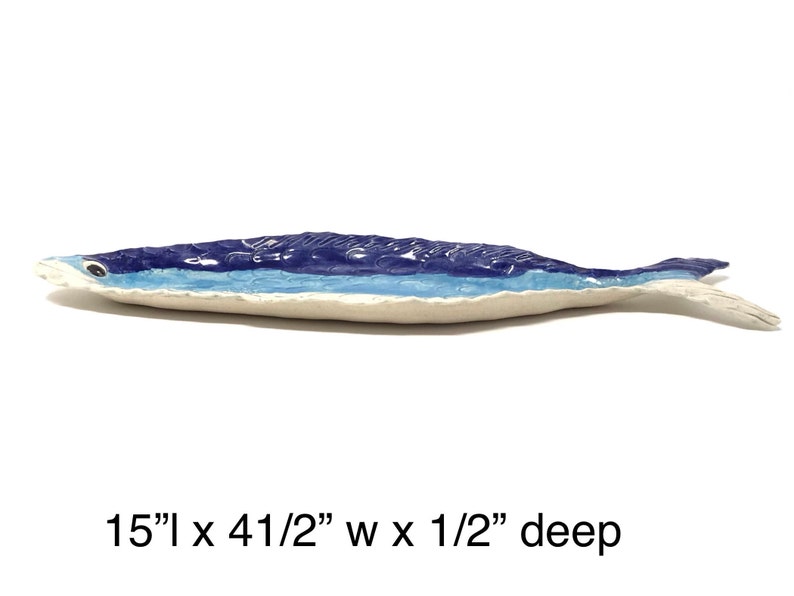 Stoneware Fish Platter Etsy