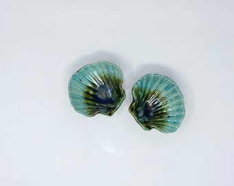 Sea Shell Raku Ceramic Dish