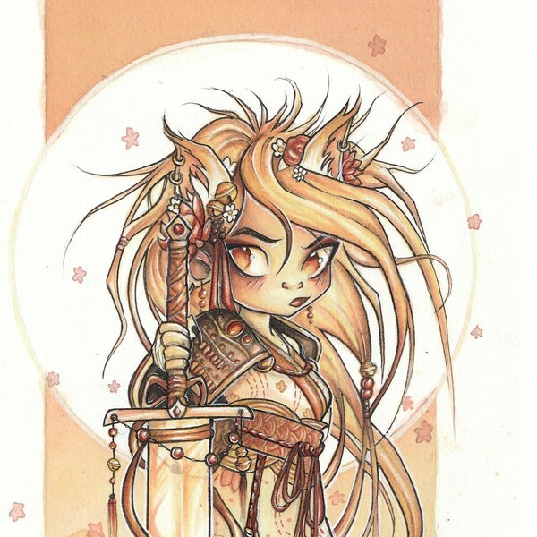 Original 'Feral Feline Female' Painting