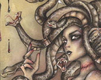 Medusa's Revenge A4 Art Print