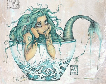 Mermaid A4 Art Print