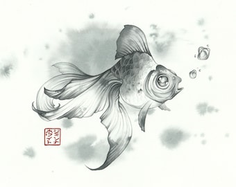 Original 'Koi' Painting