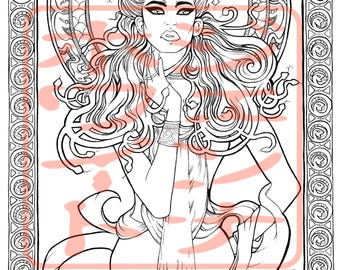Colouring page 'Medusa'