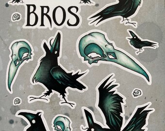 Foglio di adesivi Crows Before Bros