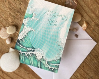 Vitamin Sea Greetings Card