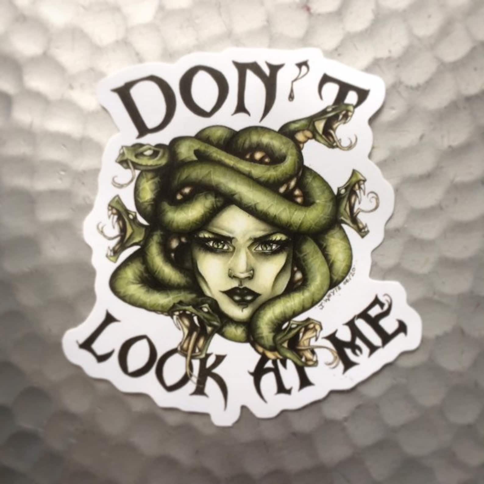 Medusa Vinyl Sticker Etsy