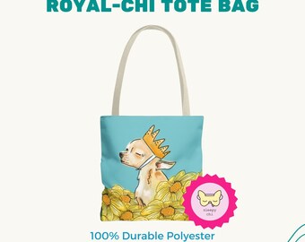 Floral Chihuahua Tote Bag – Royal Dog Mom Gift