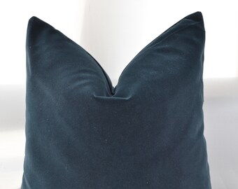 Navy Pillow Cover, Navy Velvet Pillow Cover,Navy Blue Velvet  Pillow Cover,Blue Velvet Pillow Cover