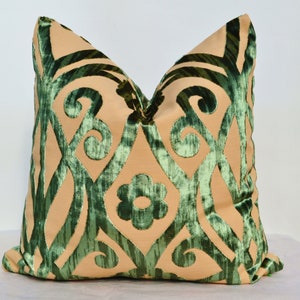 Green Velvet Pillow Cover