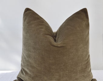 Brown Velvet  Pillow Cover Brown Velvet Cushion Cover