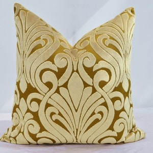 Green Velvet Pillow Cover,Cream Velvet  Pillow Cover, Designer Pillow Cover,Designer Fabric Pillow Cover