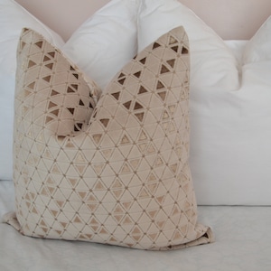 Cream Velvet  Throw Pillow Cover  Metallic Velvet Pillow Cover Gold Velvet Pillow Cover Gold Pillow Cover Metallic Pillow Cover