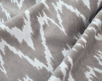 Janano Gris by Gaston Y Daniela Geometric Velvet Fabric by Yard fabric Taupe Chevron Upholstery Fabric by Yard