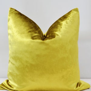 Gold Velvet Pillow Cover,Yellow Velvet  Pillow Cover,Gold Pillow Cover
