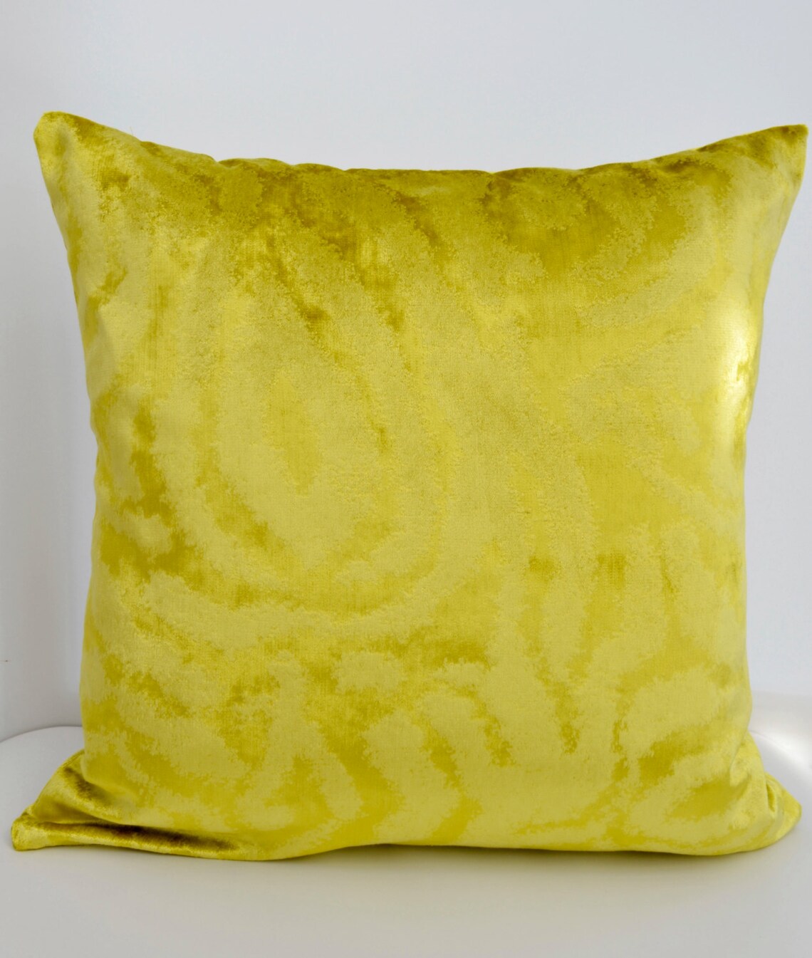 Green Velvet Pillow Covervelvet Patterned Pillow Etsy