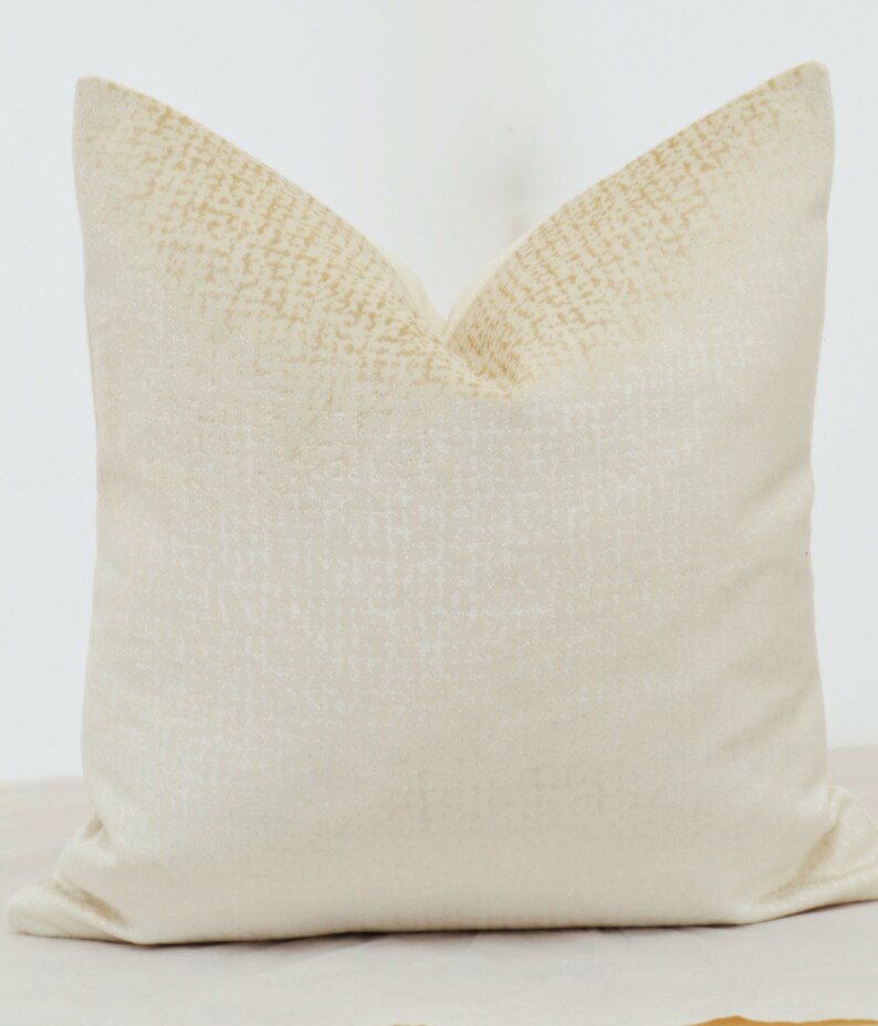 Cream Velvet Pillow Cover Etsy