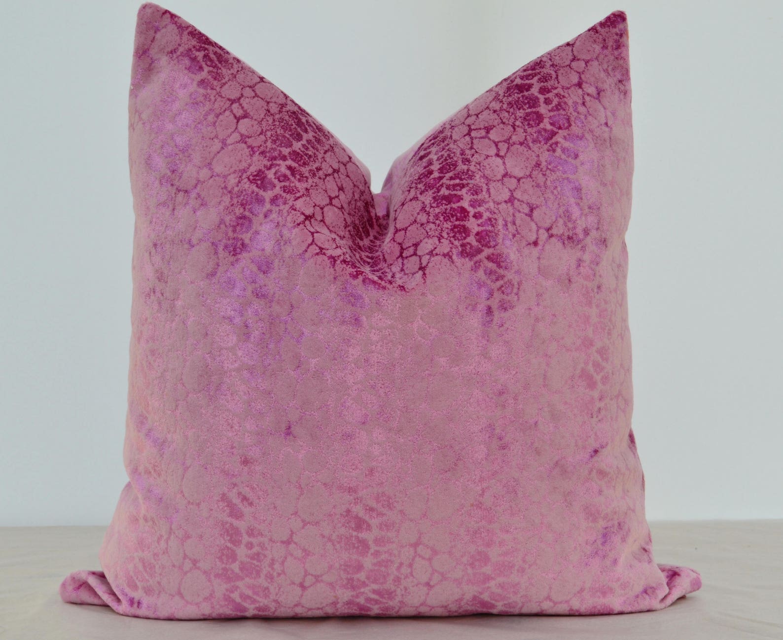 Pink Velvet Pillow Covervelvet Pillow Coverpatterned Velvet Etsy