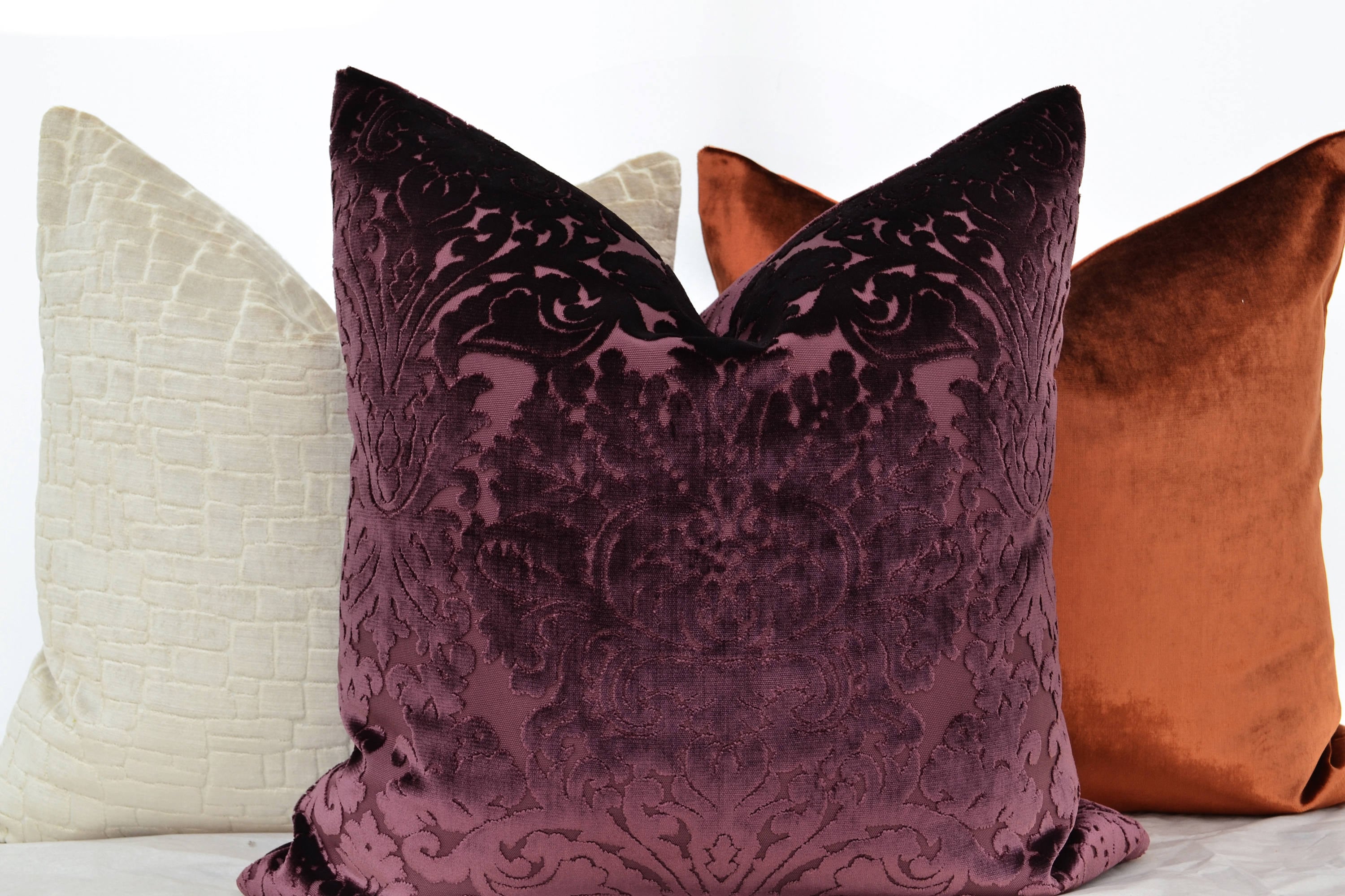 Plum Velvet Pillow CoverPurple Velvet Pillow Cover Etsy