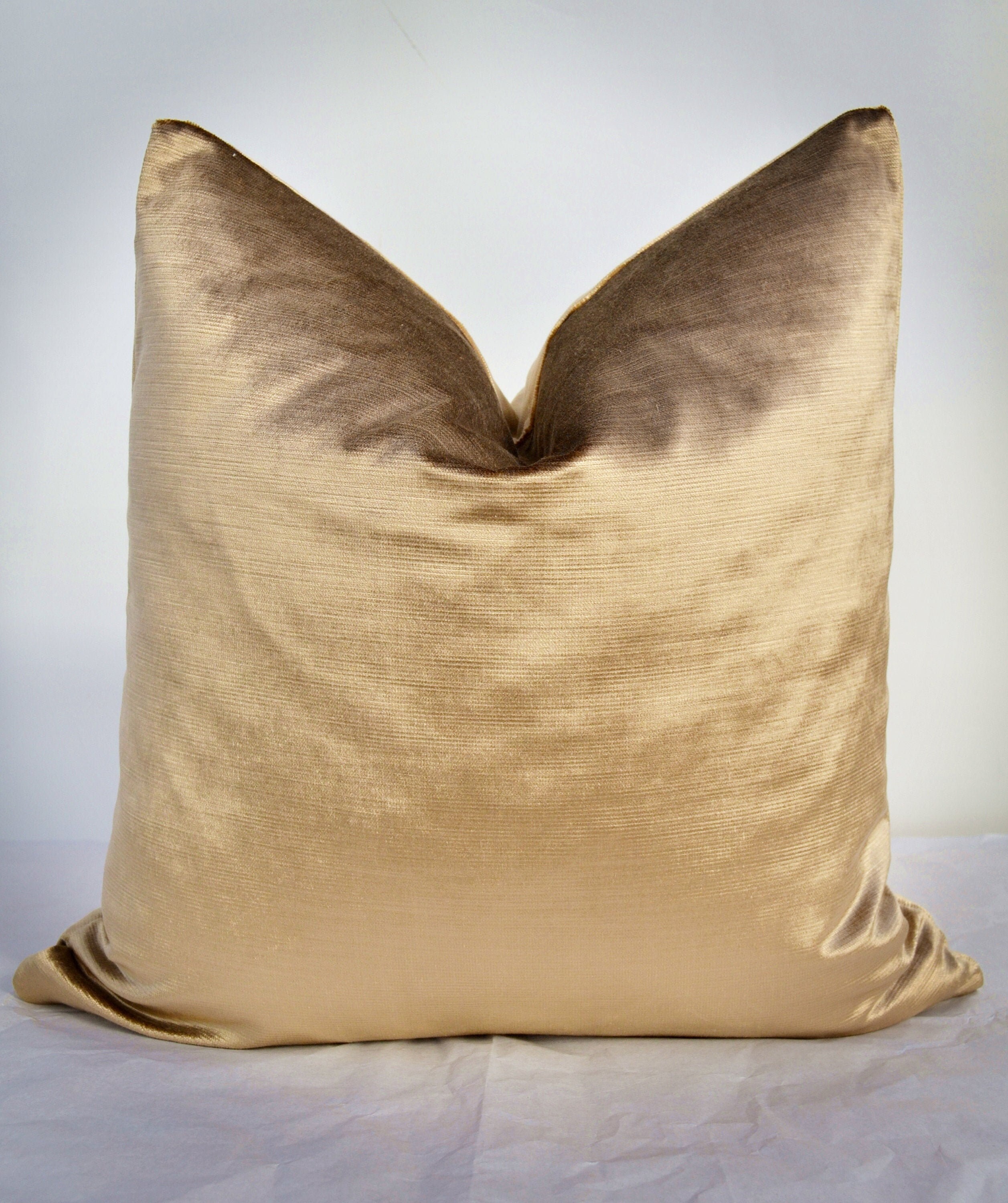 Taupe Velvet Pillow CoverBrown Velvet Pillow CoverBeige Etsy