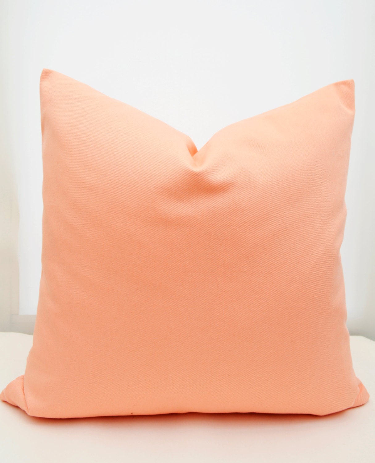 ON SALE A Set of Peach Pillow CoverSalmon Pillow Cover Etsy
